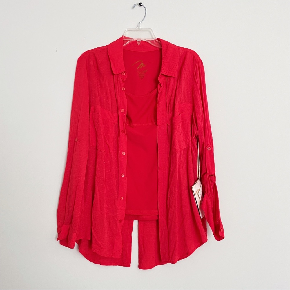 Miraclebody Matching Coral Tank & Cover Up